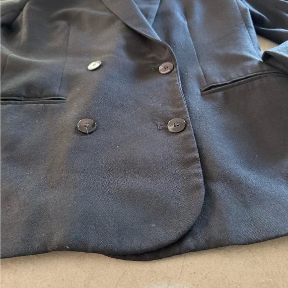 Vintage Double-Breasted Wool Blazer | Women's Size 6 - Picture 7 of 7